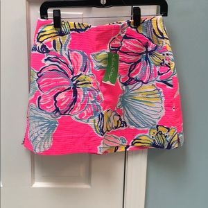 LILLY PULITZER royal pink marigold skort